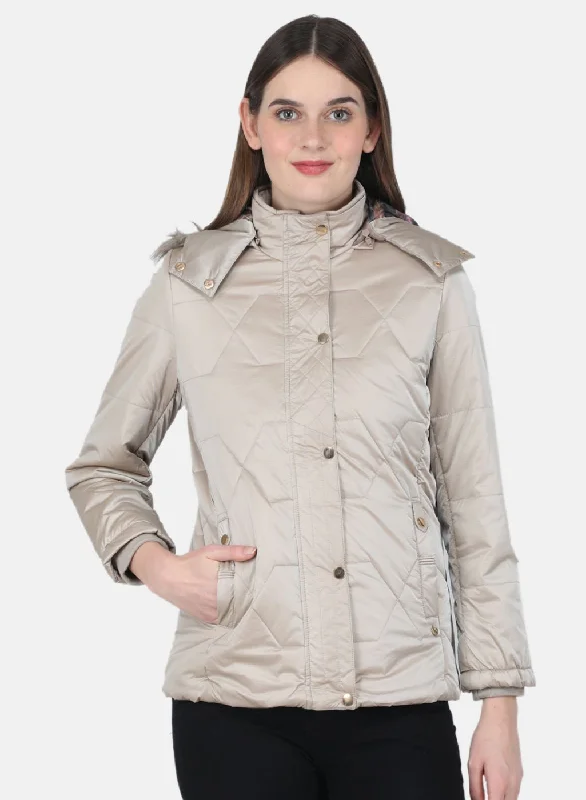 Women's cropped satin jackets in pastel shades for a glamorous evening outWomen Beige Printed Jacket Women's cropped satin jackets in pastel shades for a glamorous evening outWomen Beige Printed Jacket