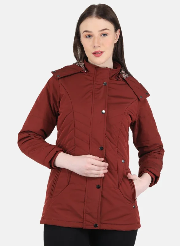 Women's windbreaker jackets with adjustable hoods for windy daysWomen Orange Self Design Jacket Women's windbreaker jackets with adjustable hoods for windy daysWomen Orange Self Design Jacket