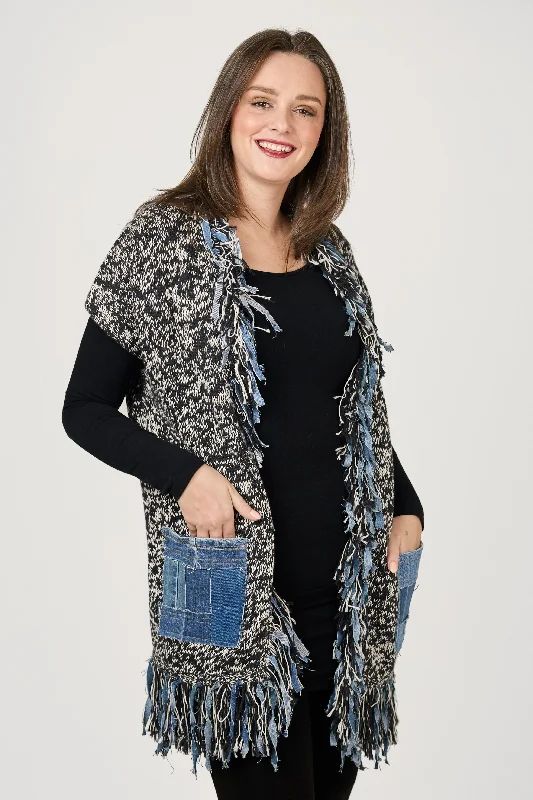 hand knitted women cardigan with artisanal charmNomad Cardigan