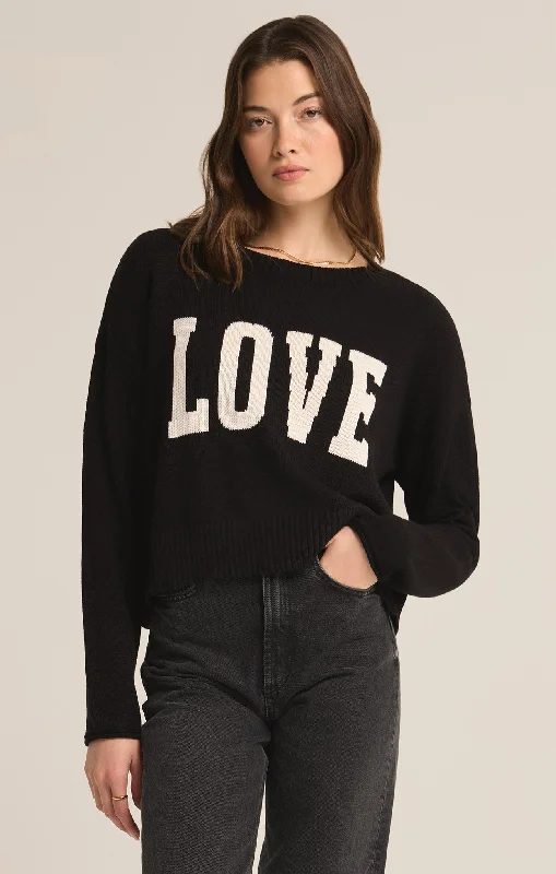 Women's Knit Boat - Neck Tops with a Loose Fit for ComfortSienna Love Sweater