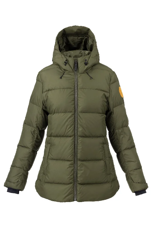 Women's cropped leather jackets with silver zippers for a punk - inspired outfitTruckee Down Parka Women's cropped leather jackets with silver zippers for a punk - inspired outfitTruckee Down Parka