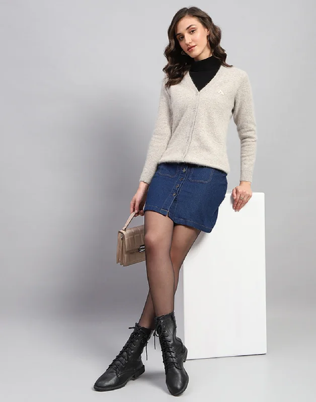 hooded women cardigan for added warmth and styleWomen Beige Solid V Neck Full Sleeve Cardigan hooded women cardigan for added warmth and styleWomen Beige Solid V Neck Full Sleeve Cardigan