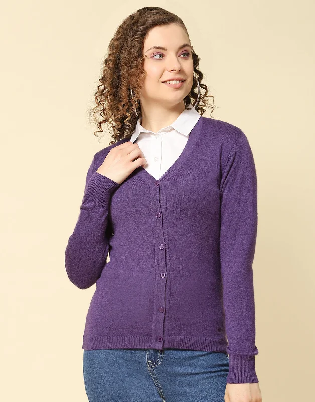 organic cotton women cardigan for an eco - friendly choiceWomen Maroon Solid V Neck Full Sleeve Cardigan organic cotton women cardigan for an eco - friendly choiceWomen Maroon Solid V Neck Full Sleeve Cardigan
