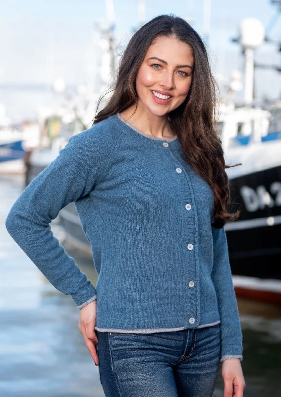 floral print women cardigan for a feminine touchIrelandsEye Women's Killiney Cardigan | Harbour Blue floral print women cardigan for a feminine touchIrelandsEye Women's Killiney Cardigan | Harbour Blue