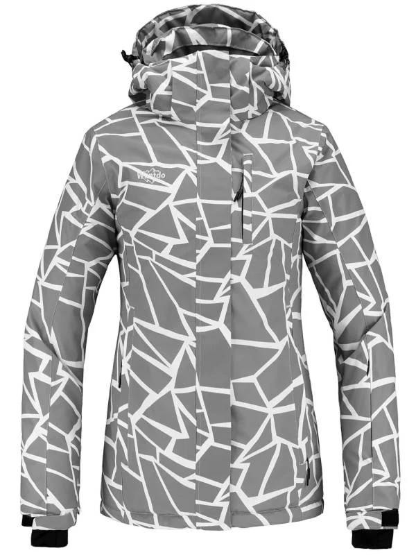 Women's cropped satin jackets in pastel shades for a glamorous evening outWomen's Print Fully Taped Seams Snow Coat Warm Winter Jacket Atna Printed Women's cropped satin jackets in pastel shades for a glamorous evening outWomen's Print Fully Taped Seams Snow Coat Warm Winter Jacket Atna Printed