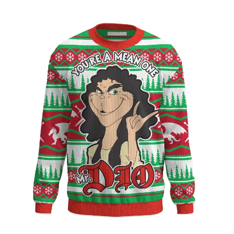 Women's Cropped Cable - Knit Merino Wool Sweater in Beige for a Trendy Fall Outfit2024 "Mean One" Mr. Ronnie James Dio Ugly Christmas Sweater Women's Cropped Cable - Knit Merino Wool Sweater in Beige for a Trendy Fall Outfit2024 "Mean One" Mr. Ronnie James Dio Ugly Christmas Sweater