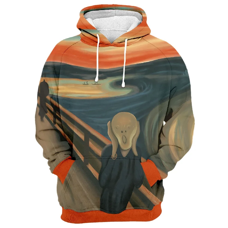Women's cropped sweatshirt with a slogan graphic for a fun and expressive lookA Scream Hoodie Women's cropped sweatshirt with a slogan graphic for a fun and expressive lookA Scream Hoodie