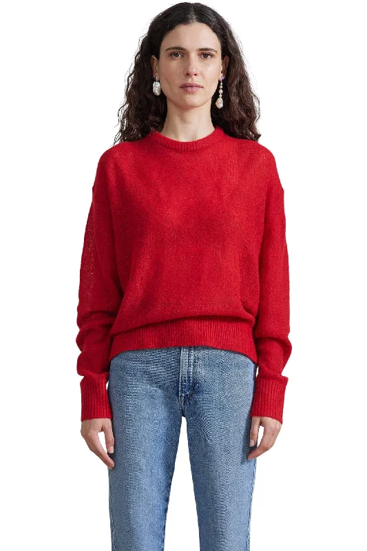 Plus Size Women's Off - Shoulder Ruffled Hem Sweater in Pink for a Feminine and Flirty LookApiece Apart Softest Tissue Weight Sweater in Red Plus Size Women's Off - Shoulder Ruffled Hem Sweater in Pink for a Feminine and Flirty LookApiece Apart Softest Tissue Weight Sweater in Red