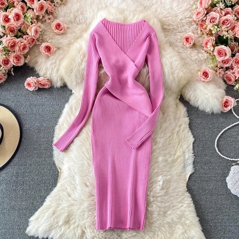 Plus Size Women's Open - Front Cardigan Style Sweater DressesBellery Statement Knit Dress Plus Size Women's Open - Front Cardigan Style Sweater DressesBellery Statement Knit Dress