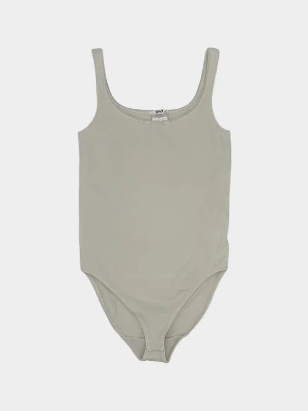 Plus Size Women's Side - Slit Tank Tops in Metallic ShadesSeamless Bodysuit