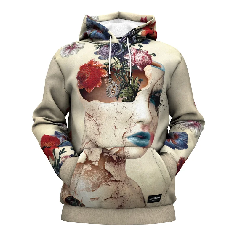 Women's crew - neck sweatshirt in a heather gray shade for a classic and versatile optionBroken Beauty Hoodie Women's crew - neck sweatshirt in a heather gray shade for a classic and versatile optionBroken Beauty Hoodie