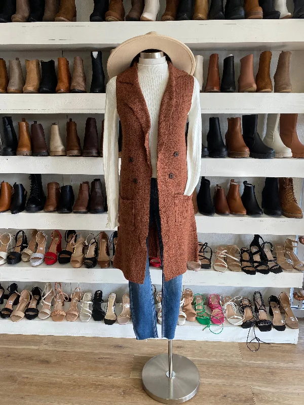 Women's Puffer Vests with a High - Collar for Winter WarmthBrown Vest