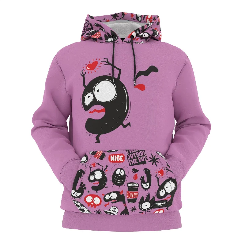 Women's hoodie with a detachable hood for customizable stylingCrazy Monsters Hoodie
