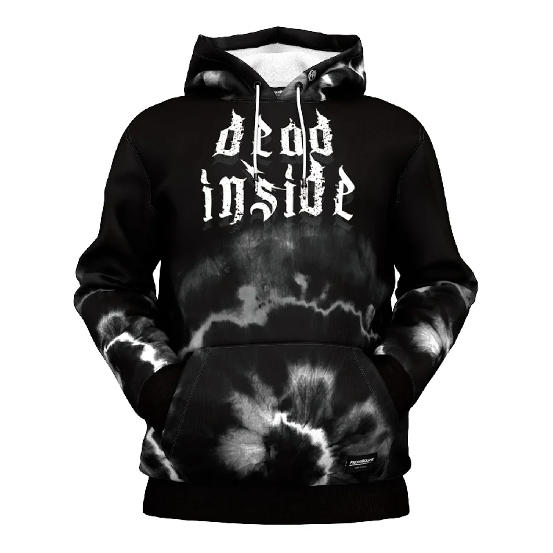 Women's cropped sweatshirt with a lace - trimmed hem for a romantic lookDead Inside Hoodie Women's cropped sweatshirt with a lace - trimmed hem for a romantic lookDead Inside Hoodie