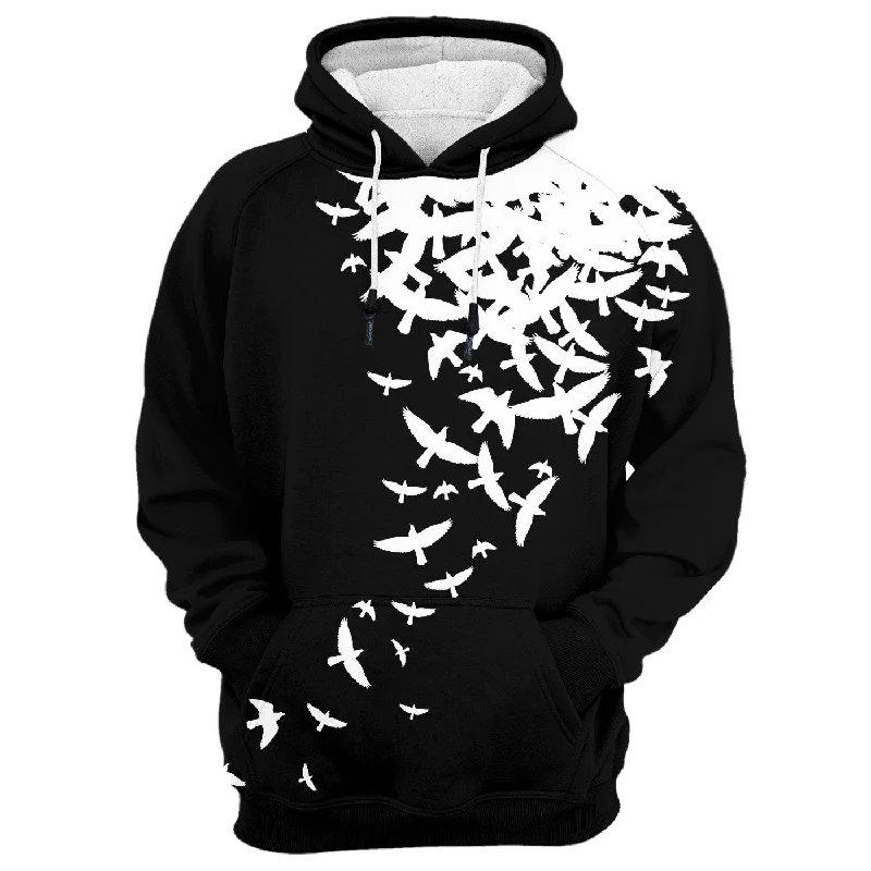 Women's crew - neck sweatshirt in a heather gray shade for a classic and versatile optionDoves Hoodie Women's crew - neck sweatshirt in a heather gray shade for a classic and versatile optionDoves Hoodie