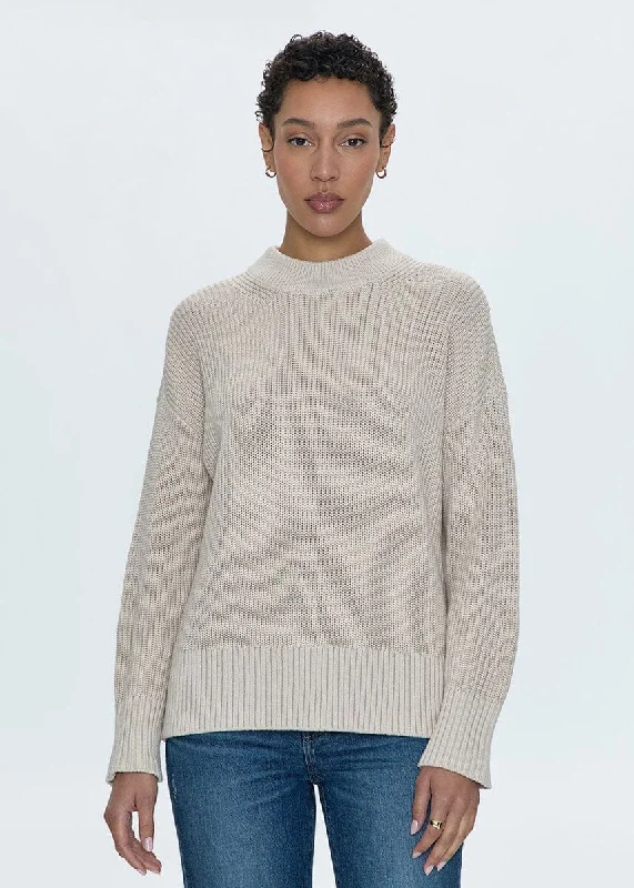 V - Neck Women's Cotton Pullovers for a Casual LookEve Pullover Sweater - Dove