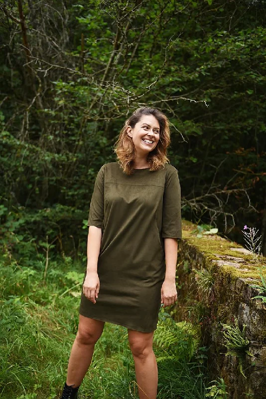 Plus Size Women's Asymmetric Hem Sweater Dresses in Modern DesignsFibre Mood Gusta Dress Plus Size Women's Asymmetric Hem Sweater Dresses in Modern DesignsFibre Mood Gusta Dress