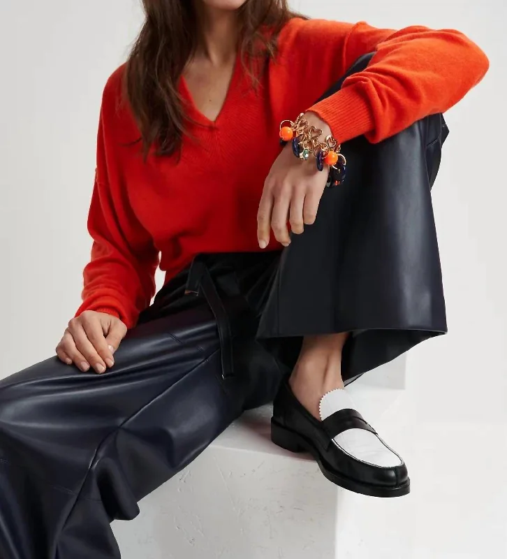 Ruffled Women's Pullovers in Soft Pastels for a Feminine TouchGecko Knitted Pullover In Orange Ruffled Women's Pullovers in Soft Pastels for a Feminine TouchGecko Knitted Pullover In Orange