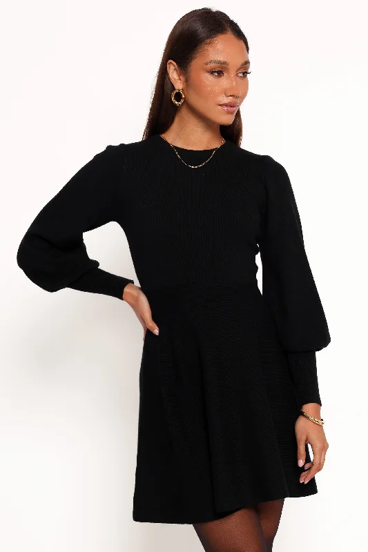 Lace - Embellished Women Dress for an Elegant and Sophisticated AppearanceGigi Long Sleeve Mini Dress - Black Lace - Embellished Women Dress for an Elegant and Sophisticated AppearanceGigi Long Sleeve Mini Dress - Black