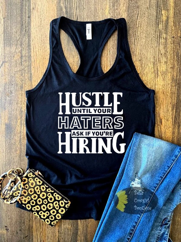 Square Neck Women's Organic Cotton Tank Tops in Earth TonesHustle Until Your Haters Ask If You're Hiring Women's Tank Top Square Neck Women's Organic Cotton Tank Tops in Earth TonesHustle Until Your Haters Ask If You're Hiring Women's Tank Top