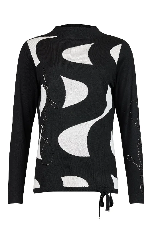 Women's Ribbed Bodycon Sweater in Red for a Sexy and Figure - Hugging LookIcona "Maybe" Sweater with Diamante Details 64271 Women's Ribbed Bodycon Sweater in Red for a Sexy and Figure - Hugging LookIcona "Maybe" Sweater with Diamante Details 64271