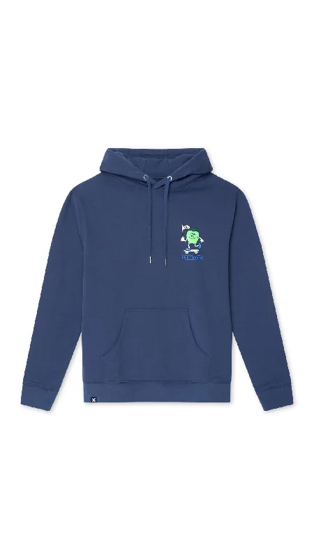 Women's sweatshirt with a mesh panel insert for breathability during workoutsHOODIE GOLDEN IMPERIAL BLUE Women's sweatshirt with a mesh panel insert for breathability during workoutsHOODIE GOLDEN IMPERIAL BLUE
