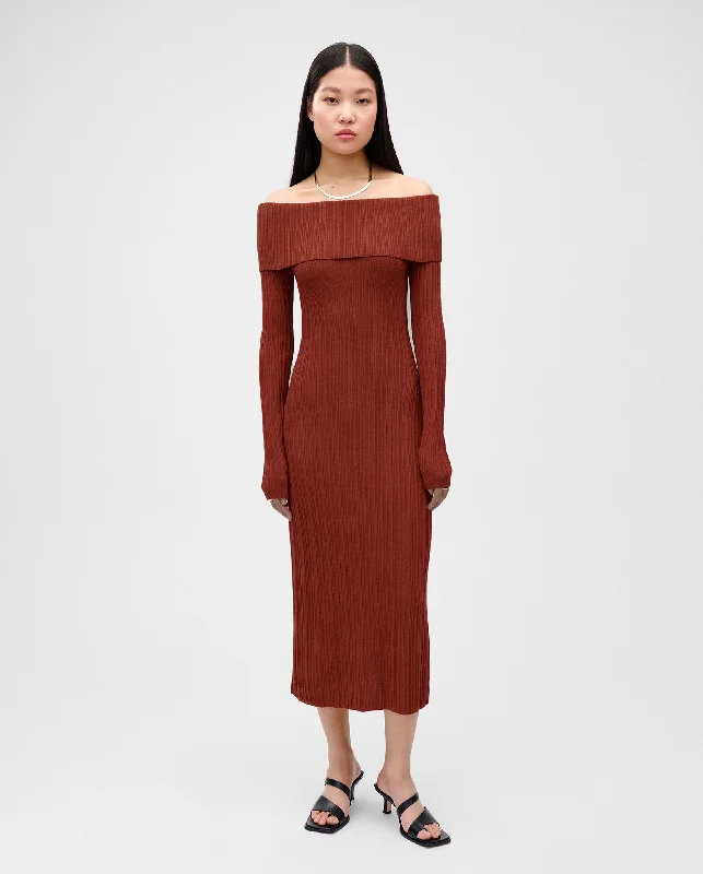 Short Sleeve Women's Cashmere Sweater Dresses in Pastel HuesKANDICE Dress