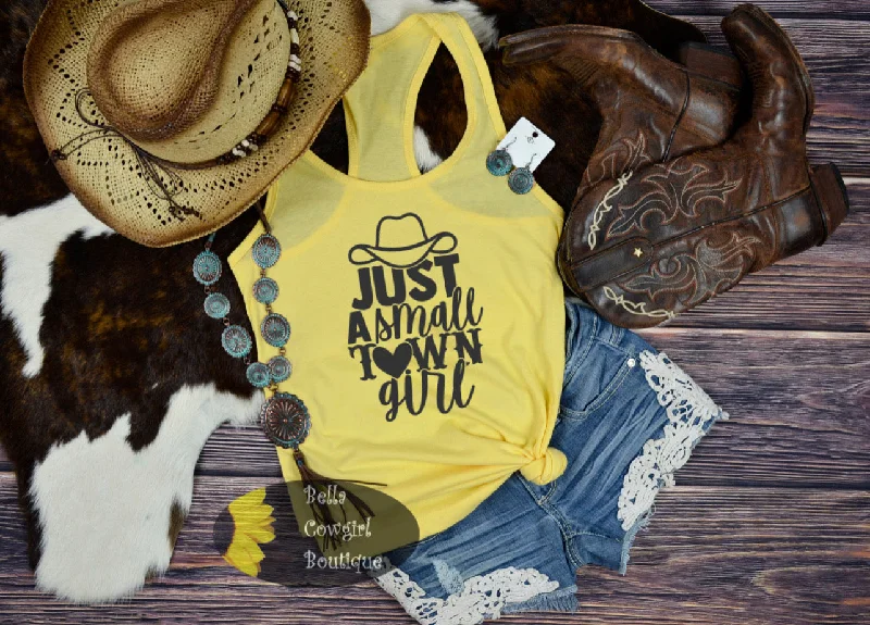 Square Neck Women's Organic Cotton Tank Tops in Earth TonesJust A Small Town Girl Country Music Western Women's Tank Top Square Neck Women's Organic Cotton Tank Tops in Earth TonesJust A Small Town Girl Country Music Western Women's Tank Top