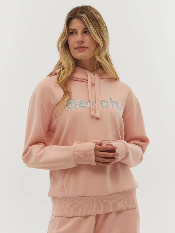 Women's hoodie with a glittery print for a glamorous and sparkly appearanceLias Outline Logo Hoodie