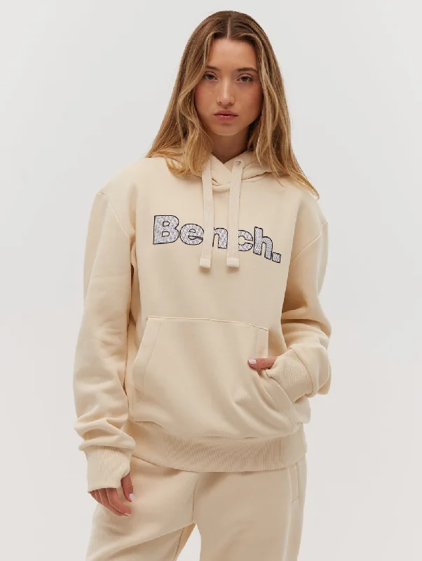 Women's hoodie with a glittery print for a glamorous and sparkly appearanceLias Outline Logo Hoodie