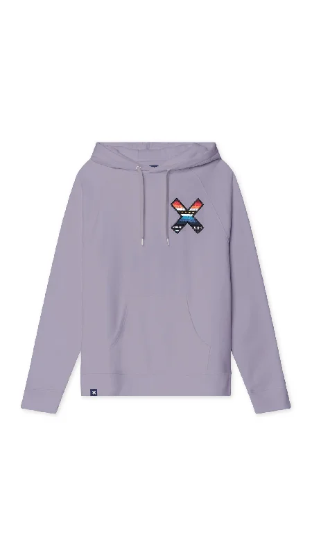 Women's hoodie with a detachable hood for customizable stylingHOODIE CLASSIC LILA