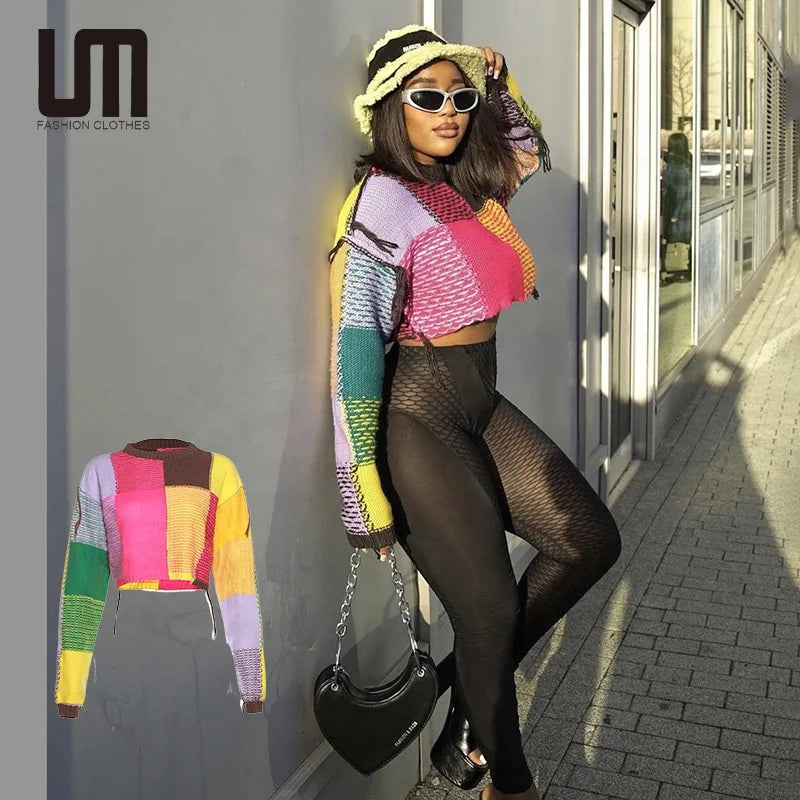 Backless Women's Crop Top in Black for a Sensual and Alluring Evening OutfitLiu Ming Fashion Street 2024 Autumn Winter Women Tassels Long Sleeve Loose Pullovers Crop Tops Multi Color Knitwear Sweaters Set Backless Women's Crop Top in Black for a Sensual and Alluring Evening OutfitLiu Ming Fashion Street 2024 Autumn Winter Women Tassels Long Sleeve Loose Pullovers Crop Tops Multi Color Knitwear Sweaters Set