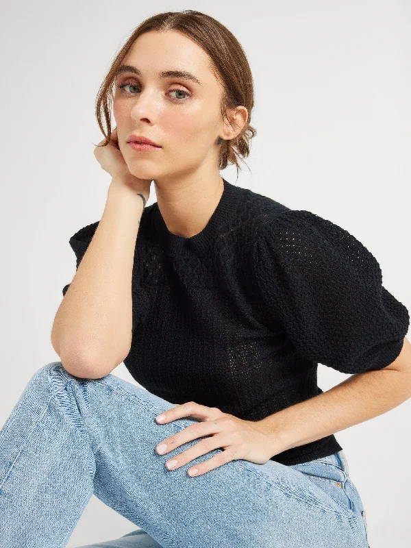 Long - Line Women's Pullovers in a Relaxed Fit for LayeringLola Pullover in Black