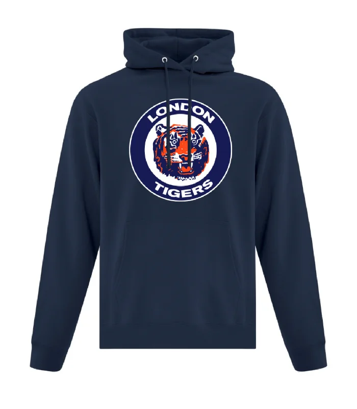Women's graphic - printed sweatshirt featuring floral patterns for a feminine touchLondon Tigers Hooded Sweatshirt Women's graphic - printed sweatshirt featuring floral patterns for a feminine touchLondon Tigers Hooded Sweatshirt