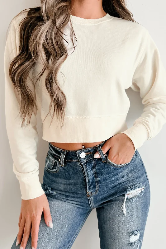 Plunging V - Neck Women's Crop Top in Red for a Bold and Sexy StatementLong Sleeve Crop Top (Bone) Plunging V - Neck Women's Crop Top in Red for a Bold and Sexy StatementLong Sleeve Crop Top (Bone)
