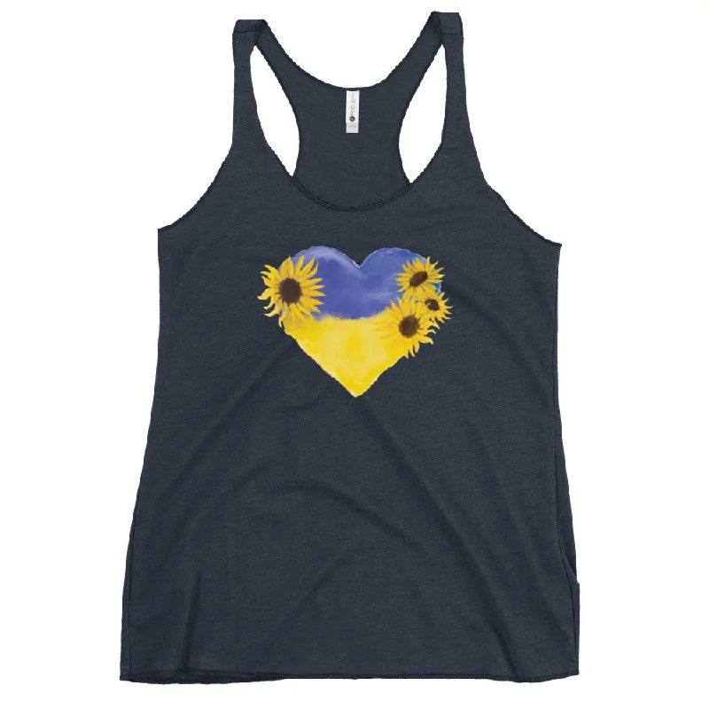 Square Neck Women's Organic Cotton Tank Tops in Earth TonesLove For Ukraine Sunflowers Women's Racerback Tank Square Neck Women's Organic Cotton Tank Tops in Earth TonesLove For Ukraine Sunflowers Women's Racerback Tank