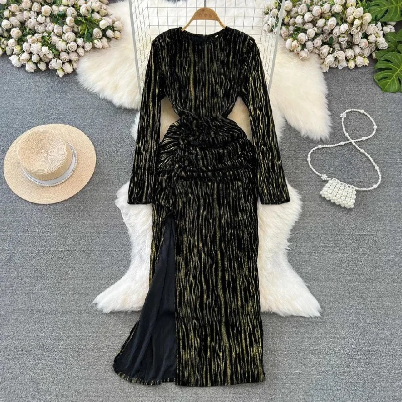 Longline Women's Mohair Sweater Dresses in a Loose FitMastro Velour Winter Dress