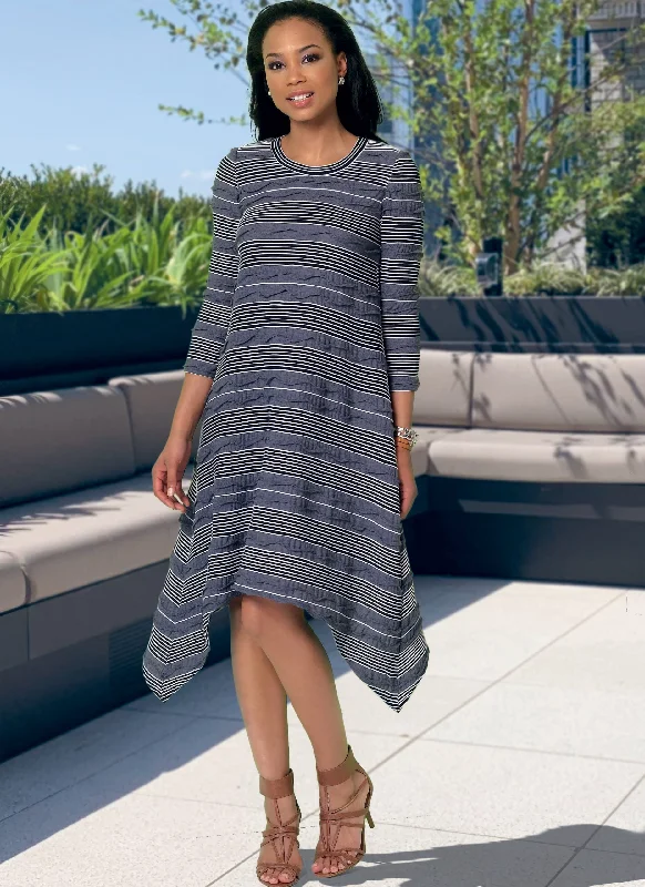 V - Neck Women's Ribbed Sweater Dresses with Belt for a Defined WaistMcCalls Dresses M8062 V - Neck Women's Ribbed Sweater Dresses with Belt for a Defined WaistMcCalls Dresses M8062