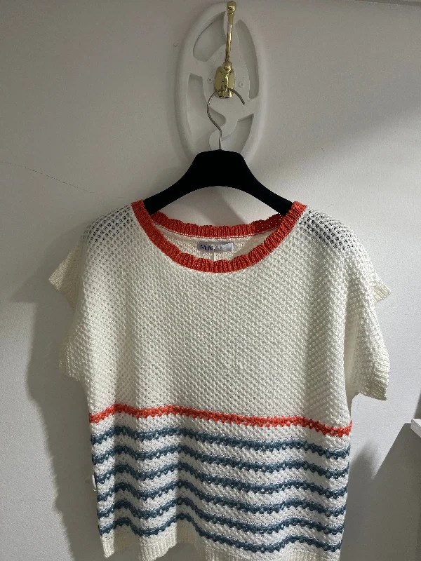 Women's Shearling - Lined Vests in a Classic Design for Cold WeatherMd'M Striped Sweater Vest Women's Shearling - Lined Vests in a Classic Design for Cold WeatherMd'M Striped Sweater Vest