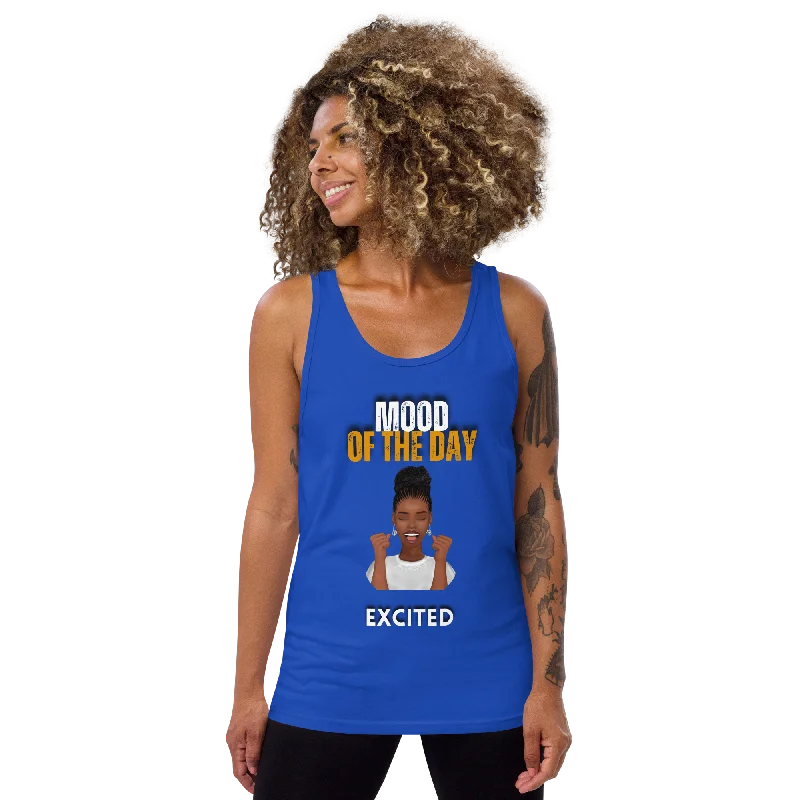Women's Cropped Tank Tops with Vintage Band LogosMood of the Day Tank Top - Excited