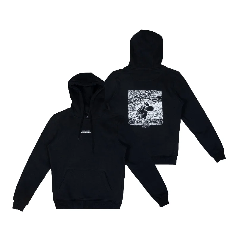 Women's pullover hoodie with a side slit for a modern and relaxed fitMoomintroll Moominland Midwinter Hoodie Unisex - Black Women's pullover hoodie with a side slit for a modern and relaxed fitMoomintroll Moominland Midwinter Hoodie Unisex - Black