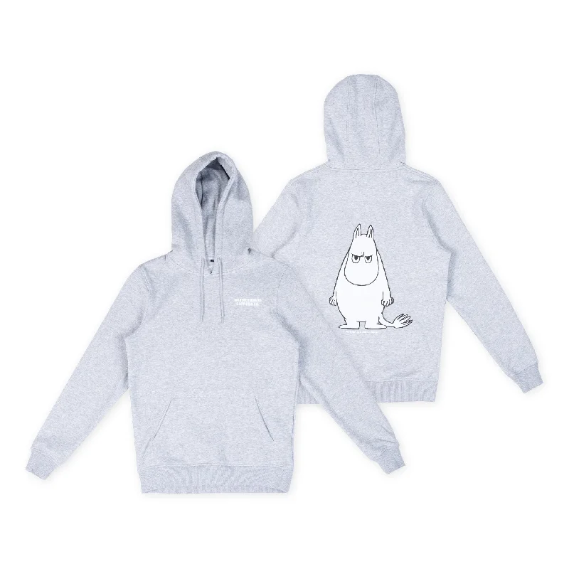Women's tie - front hoodie in a lightweight fabric for summer layeringMoomintroll's Temper Hoodie Unisex - Grey