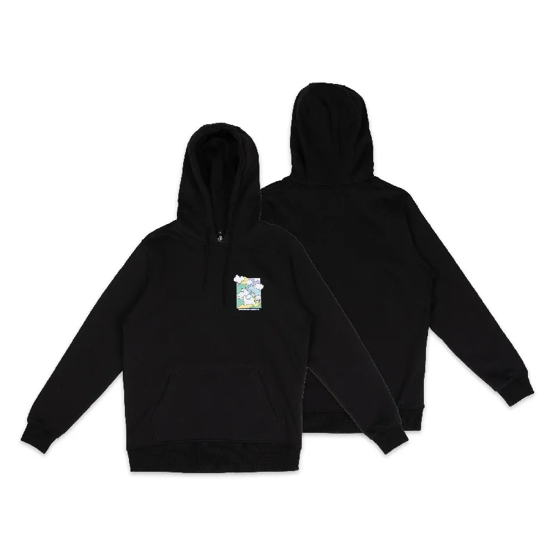 Women's crew - neck sweatshirt in a heather gray shade for a classic and versatile optionMoomintroll's Adventure Hoodie Unisex - Black