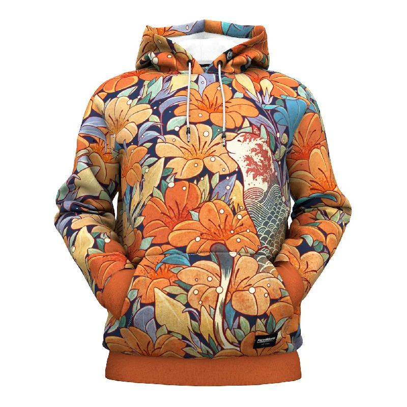 Women's tie - dye hoodie in bright colors for a retro and eye - catching styleNeko Flowers Hoodie Women's tie - dye hoodie in bright colors for a retro and eye - catching styleNeko Flowers Hoodie