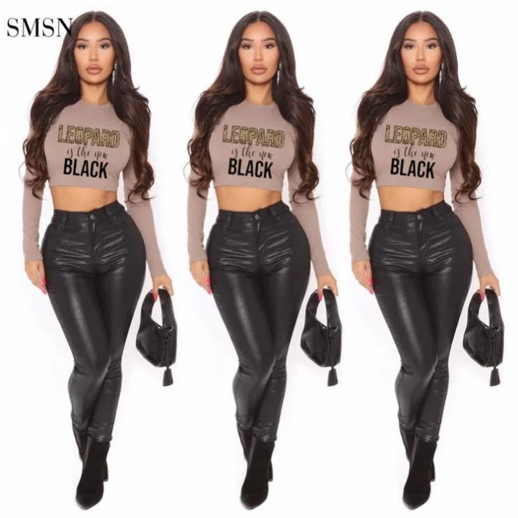 High - Neck Women's Crop Top in Burgundy with Lace Trim for an Elegant and Sophisticated VibeOSINA Best Design Autumn Long Sleeve Letter Print Back Bandage Rib Knit Sexy Crop Top T Shirt Women High - Neck Women's Crop Top in Burgundy with Lace Trim for an Elegant and Sophisticated VibeOSINA Best Design Autumn Long Sleeve Letter Print Back Bandage Rib Knit Sexy Crop Top T Shirt Women