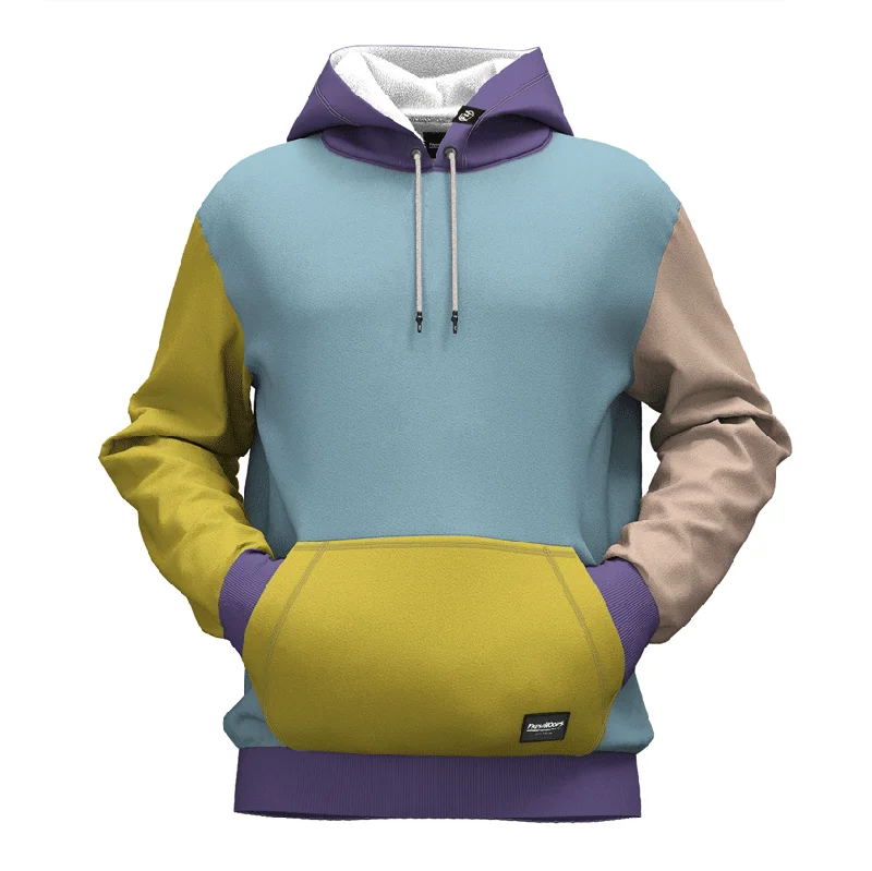 Women's sherpa - lined hoodie for extreme cold weather outdoor activitiesPastel Blue Hoodie