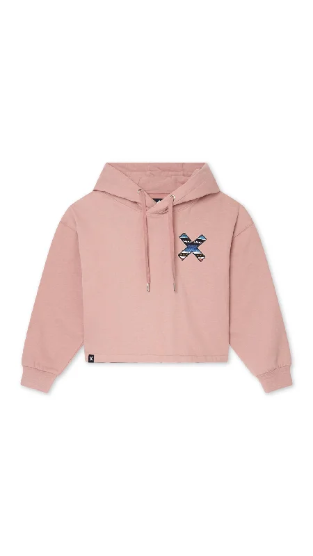 Women's tie - front hoodie in a lightweight fabric for summer layeringHOODIE MUJER CLASSIC PEACH