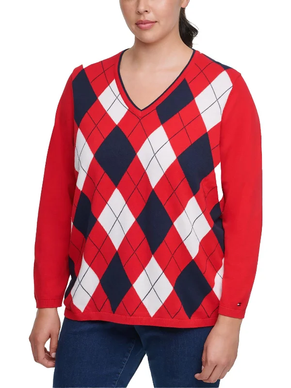 Sequin - Embellished Women's Pullovers for a Sparkly Night OutPlus Womens Ribbed Trim Cotton Pullover Sweater Sequin - Embellished Women's Pullovers for a Sparkly Night OutPlus Womens Ribbed Trim Cotton Pullover Sweater