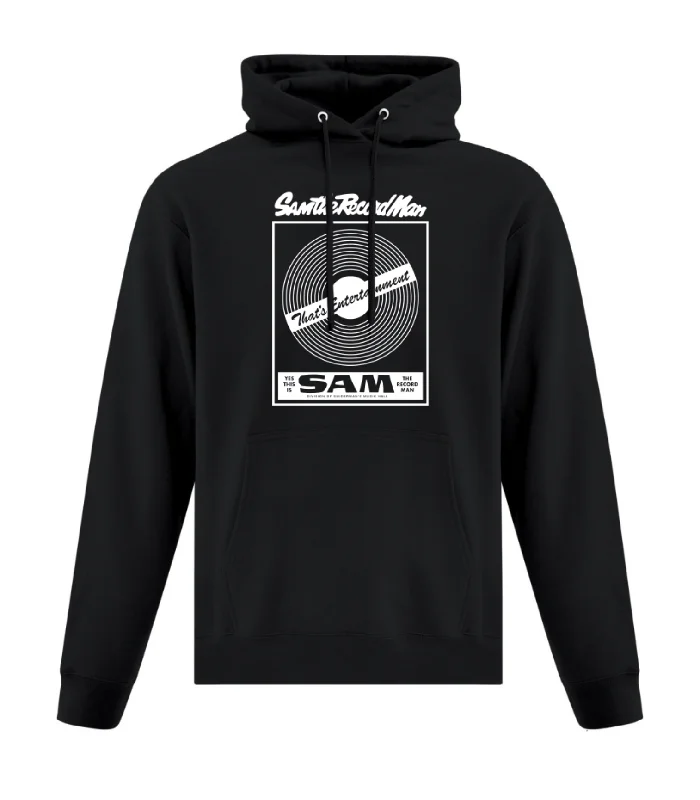 Women's graphic - printed sweatshirt featuring floral patterns for a feminine touchSam the Record Man Hooded Sweatshirt Women's graphic - printed sweatshirt featuring floral patterns for a feminine touchSam the Record Man Hooded Sweatshirt