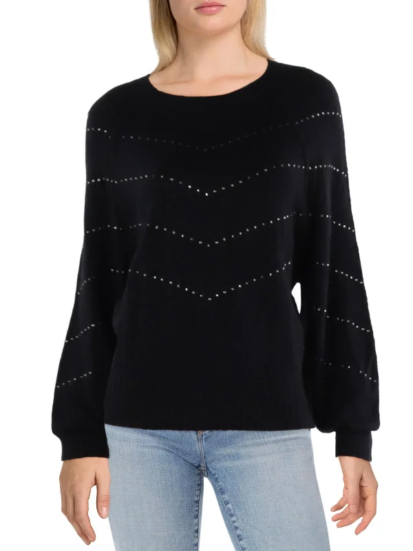 Cable - Knit Women's Pullovers in Earthy Tones for a Rustic LookShooting Stars Womens Knit Embellished Pullover Sweater Cable - Knit Women's Pullovers in Earthy Tones for a Rustic LookShooting Stars Womens Knit Embellished Pullover Sweater